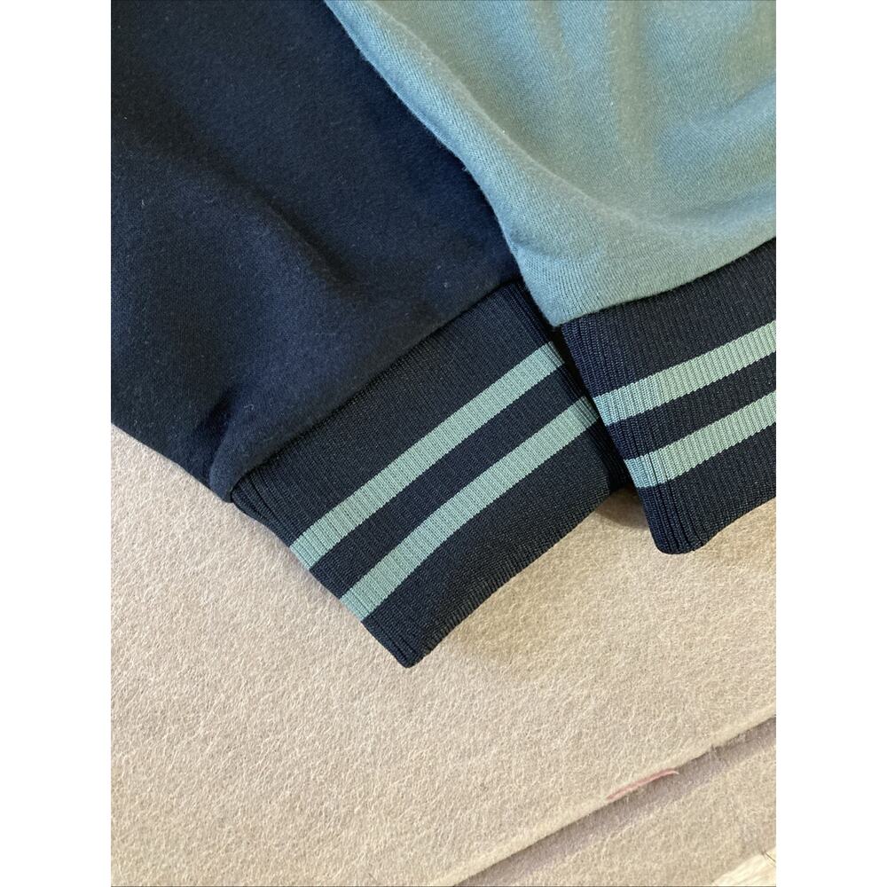 True‎ Religion Collared Fleece Varsity Jacket Men’s L New Green Black Patch Logo - Picture 5 of 7